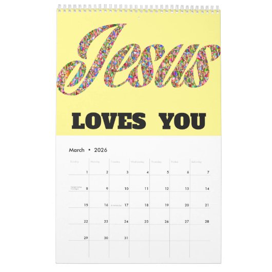 Ein Jahr der Gnade und des Glücks Kalender (Mär 2026)