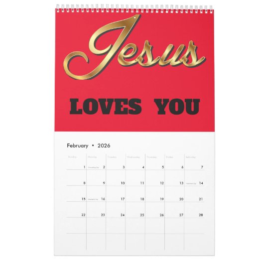 Ein Jahr der Gnade und des Glücks Kalender (Feb 2026)