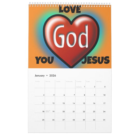 Ein Jahr der Gnade und des Glücks Kalender (Jan 2026)