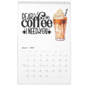 Ein Jahr der Kaffeeinflüsse Kalender (Mär 2027)