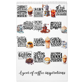 Ein Jahr der Kaffeeinflüsse Kalender