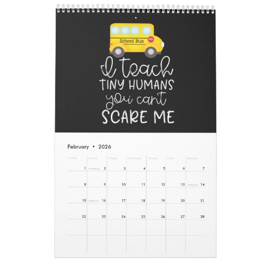 Ein Jahr der Lehrermotivation Kalender (Feb 2026)