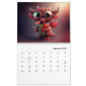 Ein Jahr der reizvollen und bezaubernden Drachen Kalender (Feb 2026)