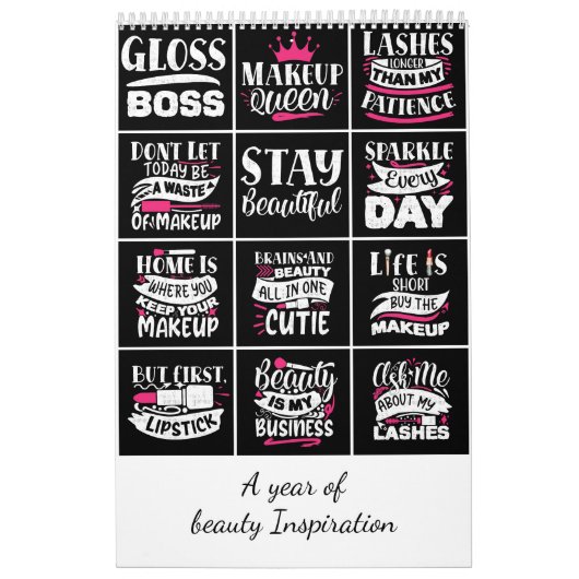 Ein Jahr der Schönheitsinspirierung Kalender (Titelbild)