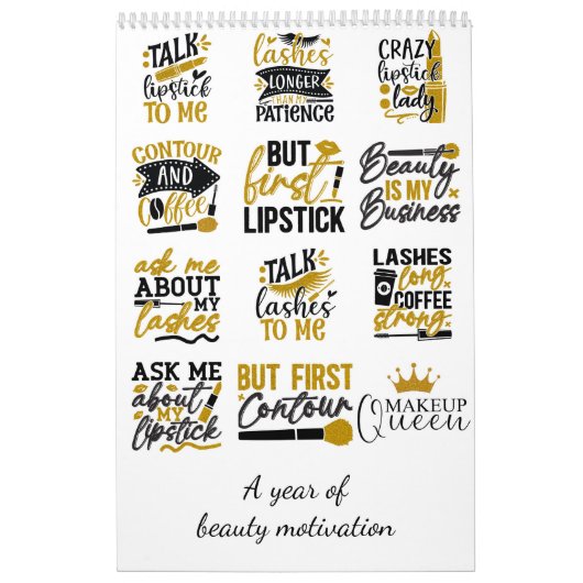 Ein Jahr der Schönheitsmotivation Kalender (Titelbild)