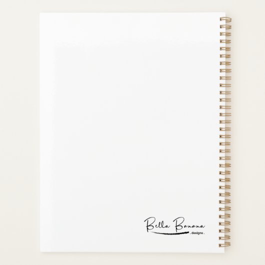 Ein Jahr der Viel Glück Planer (Rückseite)