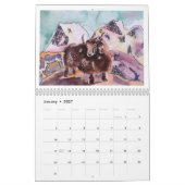 Ein Jahr der Wildnis - Illustrierter Mauerkalender Kalender (Jan 2027)