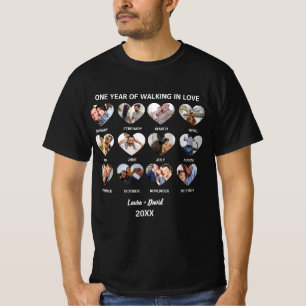 Ein Jahr des gemeinsamen Spaziergehens in Liebe 12 T-Shirt