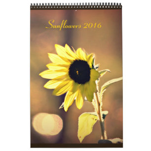 Ein Jahr des Kalenders der Sonnenblume-2016 Kalender