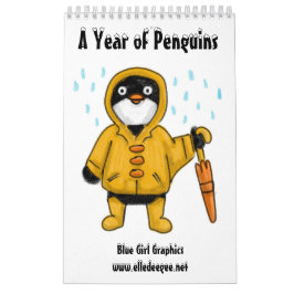Ein Jahr des Pinguinkalenders Kalender
