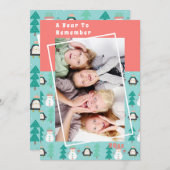 Ein Jahr Erinnerung an das Weihnachtsfest im Schne (Vorne/Hinten)