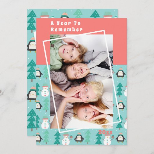 Ein Jahr Erinnerung an das Weihnachtsfest im Schne (Vorne/Hinten)