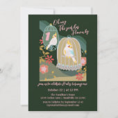 Ein Jahr fliegt mit kleinen Vögeln ersten Geburtst Einladung (Vorderseite)