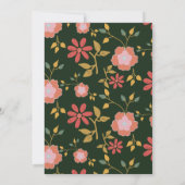 Ein Jahr fliegt mit kleinen Vögeln ersten Geburtst Einladung (Rückseite)