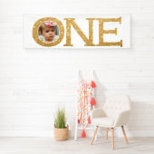 Ein Jahr Foto 1. Geburtstag Jahrestag Party Banner (Insitu)