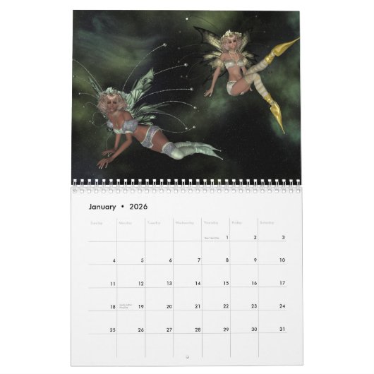 Ein Jahr für Fanatsy Kalender (Jan 2026)