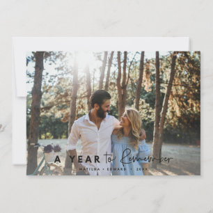 Ein Jahr im Gedächtnis des modernen minimalen Foto