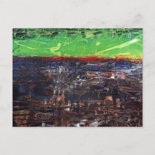 "Ein Jahr im Land" Abstrakte Design-Postkarte Postkarte