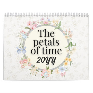 Ein Jahr in Blüte: Ästhetisches Blumengeschenk Kalender