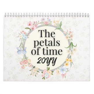 Ein Jahr in Blüte: Ästhetisches Blumengeschenk Kalender