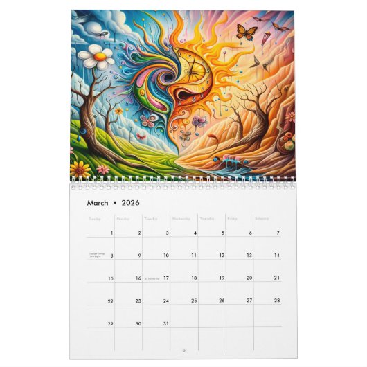 Ein Jahr in Farbenpracht Kalender (Mär 2026)