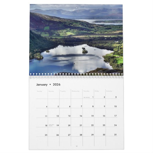 Ein Jahr in Irland-Kalender - fertigen Sie Jahr Kalender (Jan 2026)