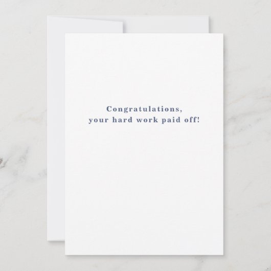 Ein Jahr ist eine lange Zeit Karte (Rückseite)