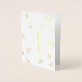 Ein Jahr Jahrestag Folienkarte