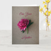 Ein Jahr Karte (Gelbe Blume)