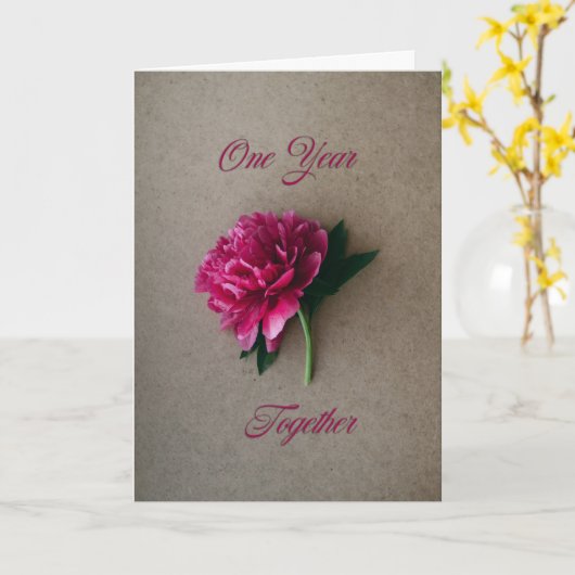 Ein Jahr Karte (Gelbe Blume)