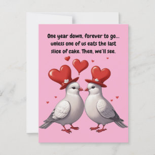 Ein Jahr Liebe, Lachen und Überleben Postkarte