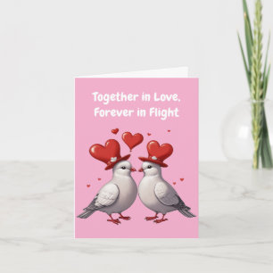 Ein Jahr Liebe und Hingabe feiern Karte
