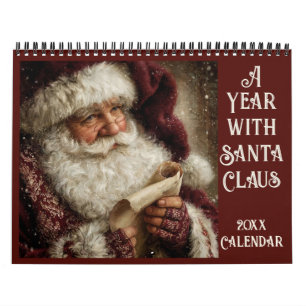 Ein Jahr mit Santa Claus Weihnachten das ganze Jah Kalender