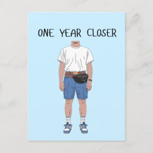 Ein Jahr Naher Geburtstag alter Freund Ehemann Vat Postkarte
