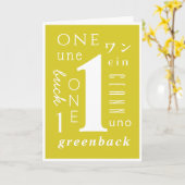 Ein Jahr nüchtern Karte (Gelbe Blume)