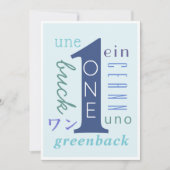 Ein Jahr nüchtern Karte (Vorderseite)