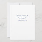 Ein Jahr nüchtern Karte (Rückseite)