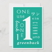 Ein Jahr nüchtern Karte (Vorderseite)