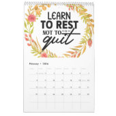 Ein Jahr positiver Vibes Kalender (Feb 2026)