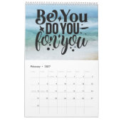 Ein Jahr positiver Vibes Kalender (Feb 2027)