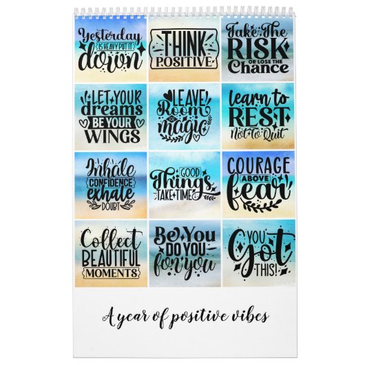 Ein Jahr positiver Vibes Kalender (Titelbild)