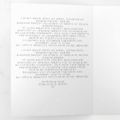 Ein Jahr Rezensionsfotografie Dreifach Gefaltete Urlaubskarte (Innen Erste Seite)