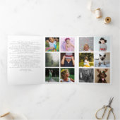 Ein Jahr Rezensionsfotografie Dreifach Gefaltete Urlaubskarte (Innenseite)