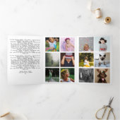 Ein Jahr Rezensionsfotografie Dreifach Gefaltete Urlaubskarte (Innenseite)