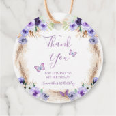 Ein Jahr Schmetterling erster Geburtstag Geschenkanhänger (Rückseite)