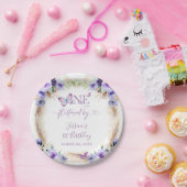 Ein Jahr Schmetterling erster Geburtstag Pappteller (Party)