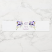 Ein Jahr Schmetterling erster Geburtstag Wasserflaschenetikett (Einzelnes Label)