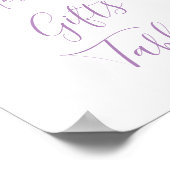 Ein Jahr Schmetterling Geburtstag Geschenke Tisch Poster (Ecke)