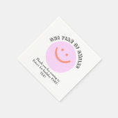 EIN JAHR SMILES Geburtstag Säugling hinzufügen Det Serviette (Ecke)