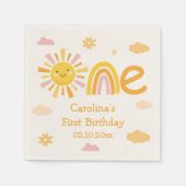 Ein Jahr um die Geburtstagsfeier Serviette (Vorderseite)